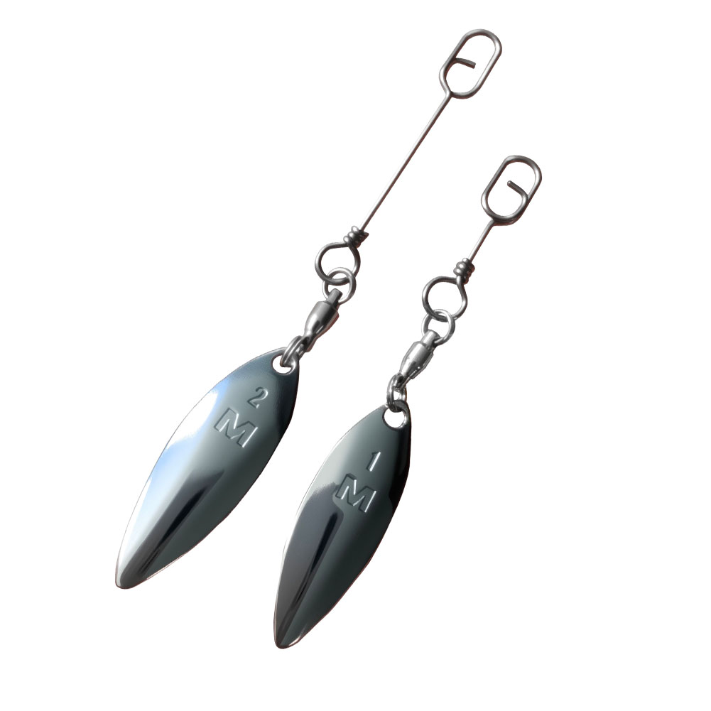 10pcs Willowleaf Blades Spinne - Fishing Lure Buzzbait 评论和价格