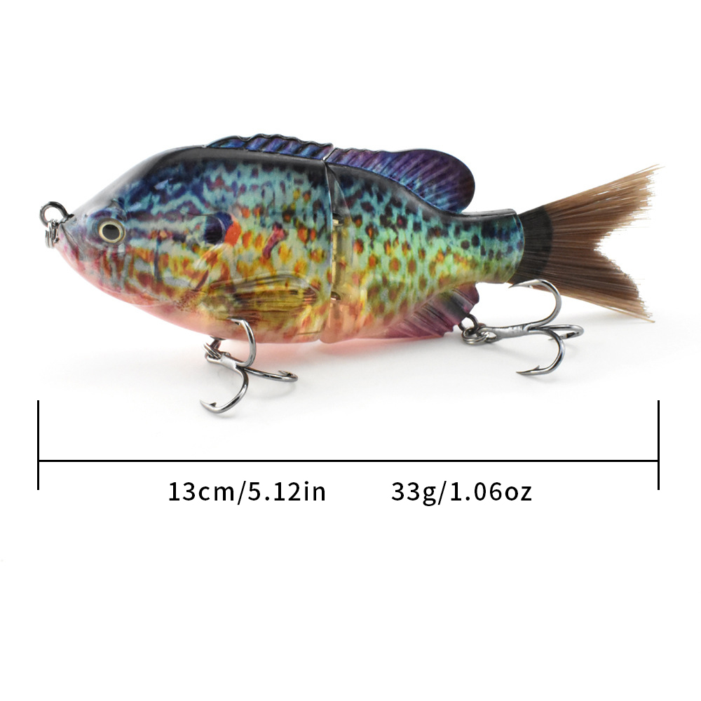13Cm/33G Bionic Two-Section Ha - Fishing Lure Swimbait 评论和价格