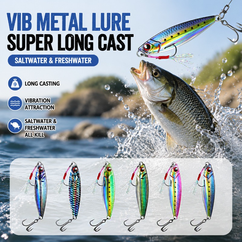 3D Printed Metal VIB Fishing L - Fishing Lure Blade Bait 评论和价格