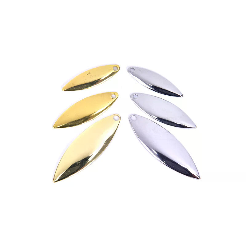 50pcs Willow Spinner Blades Sm - Fishing Lure Blade Bait 评论和价格