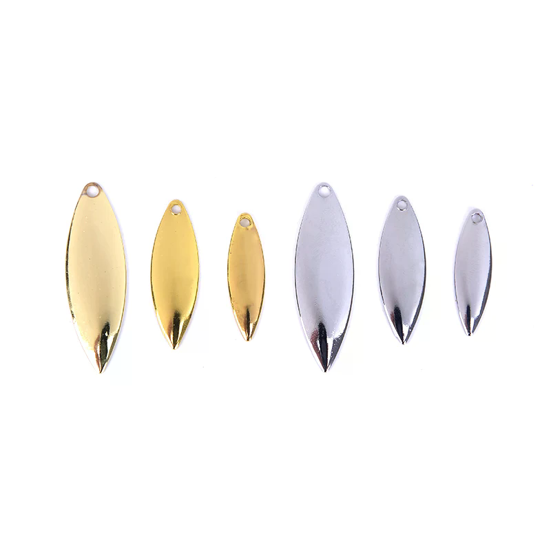 50pcs Willow Spinner Blades Sm - Fishing Lure Blade Bait 评论和价格