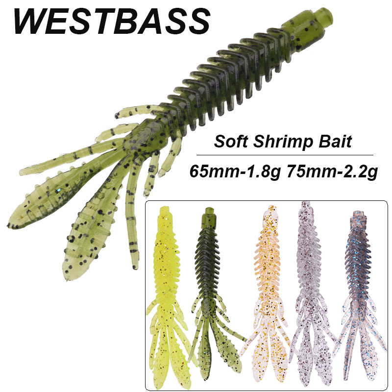 WESTBASS 5PCS Soft Larva Baits - Fishing Lure Soft Plastic 评论和价格