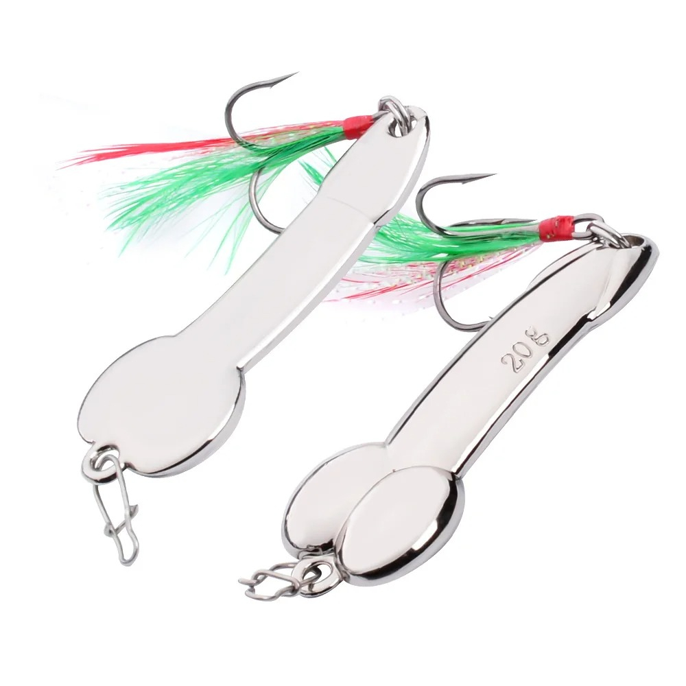 Metal Spoon Penis Shape Fishin - Fishing Lure Spoon 评论和价格