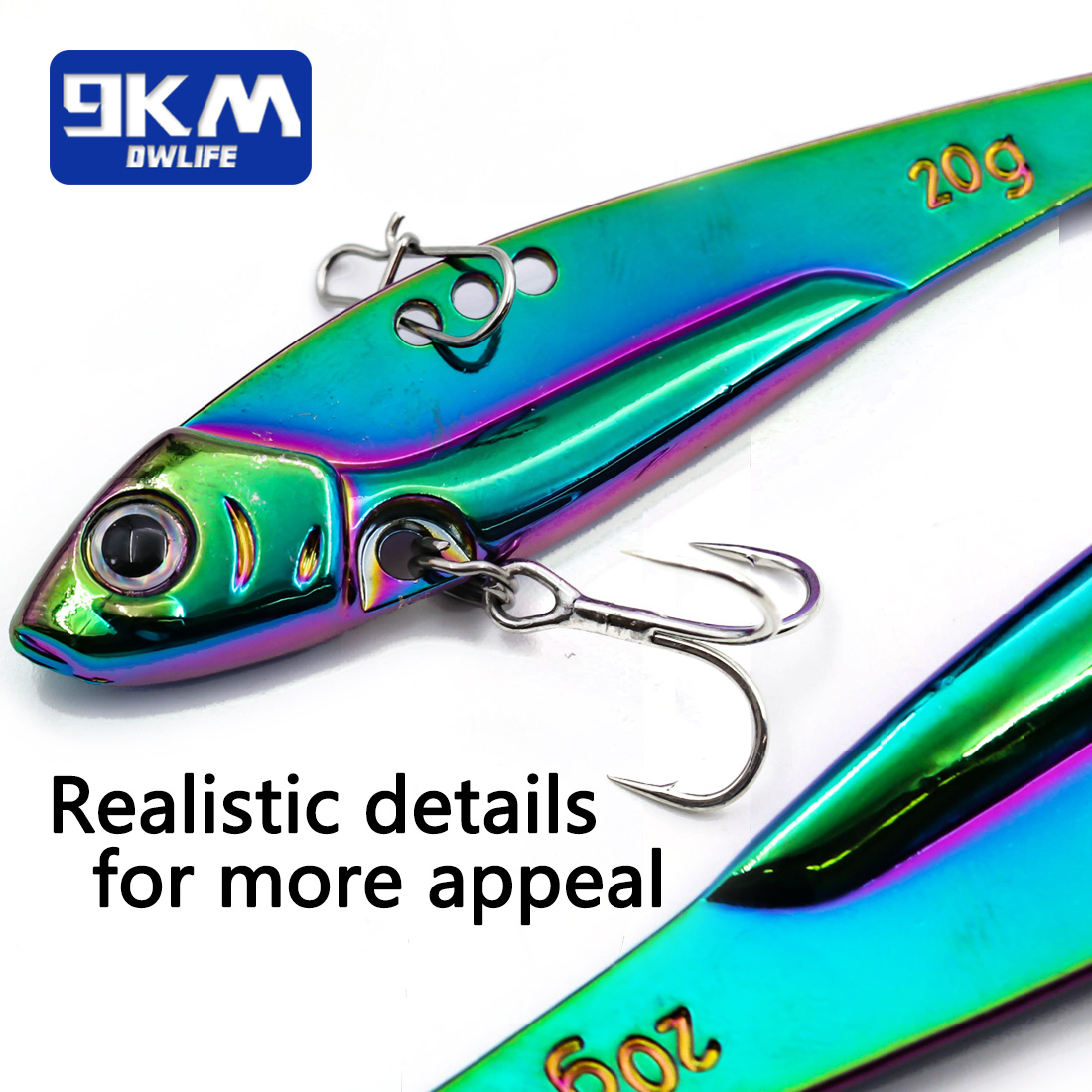 9KM 1PCS Metal Blade Fishing L - Fishing Lure Blade Bait 评论和价格