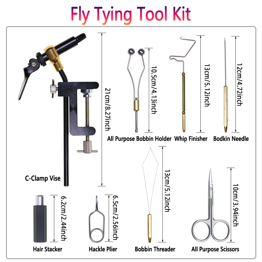 8pc/Set Hardened Steel C-Clamp - Fishing Lure Making Kit 评论和价格
