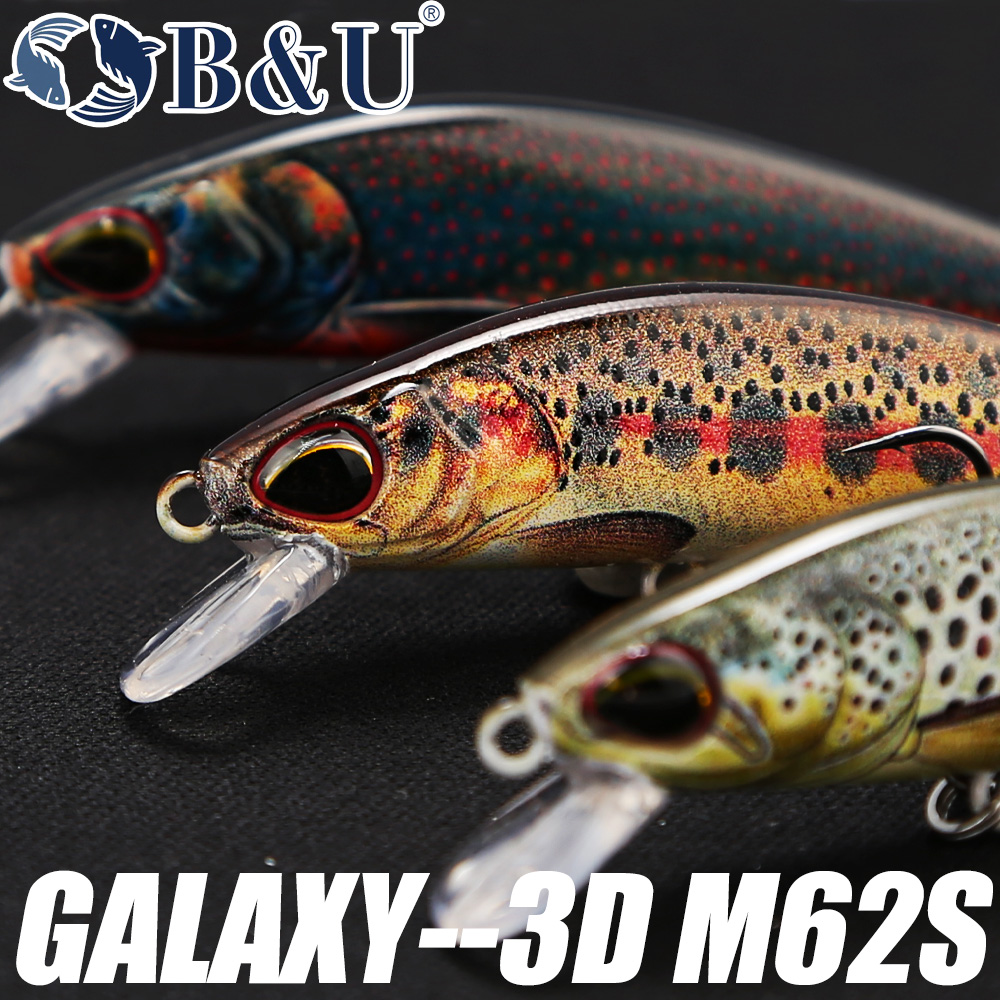 B&U 62mm 8.4g Sinking Minnow W - Fishing Lure Jerkbait 评论和价格